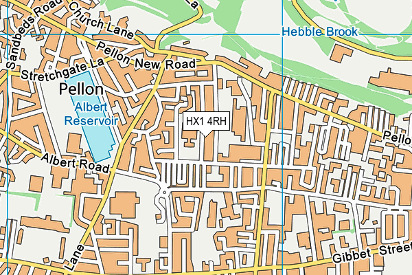 HX1 4RH map - OS VectorMap District (Ordnance Survey) HX1 4RH map - OS VectorMap District (Ordnance Survey)