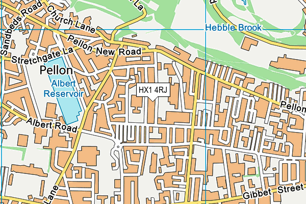 HX1 4RJ map - OS VectorMap District (Ordnance Survey) HX1 4RJ map - OS VectorMap District (Ordnance Survey)