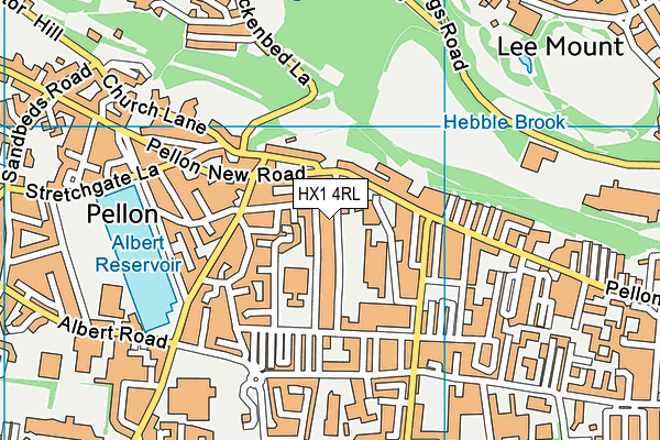 HX1 4RL map - OS VectorMap District (Ordnance Survey) HX1 4RL map - OS VectorMap District (Ordnance Survey)