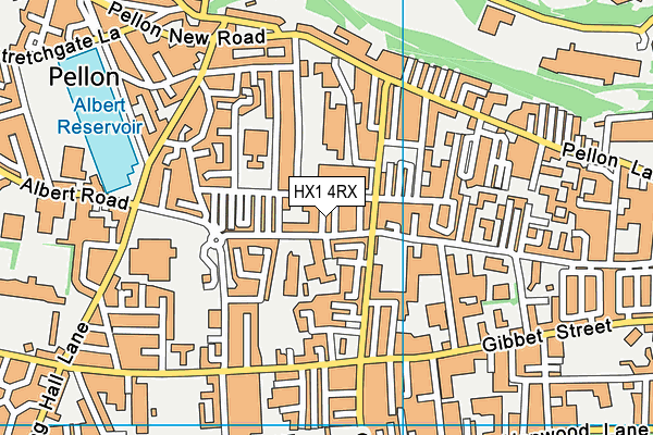 HX1 4RX map - OS VectorMap District (Ordnance Survey) HX1 4RX map - OS VectorMap District (Ordnance Survey)