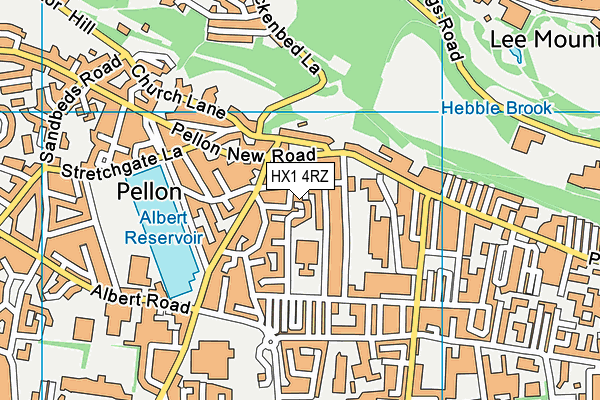 HX1 4RZ map - OS VectorMap District (Ordnance Survey) HX1 4RZ map - OS VectorMap District (Ordnance Survey)