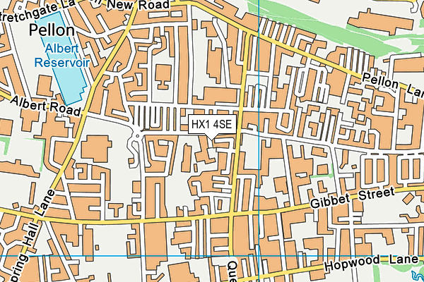 HX1 4SE map - OS VectorMap District (Ordnance Survey) HX1 4SE map - OS VectorMap District (Ordnance Survey)