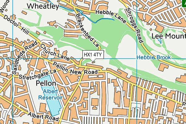 HX1 4TY map - OS VectorMap District (Ordnance Survey) HX1 4TY map - OS VectorMap District (Ordnance Survey)