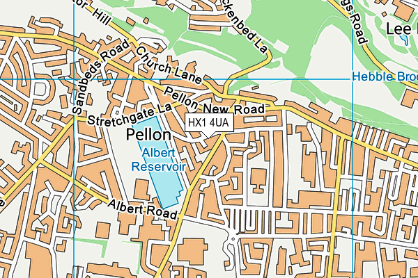 HX1 4UA map - OS VectorMap District (Ordnance Survey) HX1 4UA map - OS VectorMap District (Ordnance Survey)