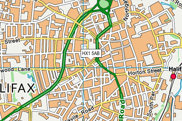 HX1 5AB map - OS VectorMap District (Ordnance Survey)