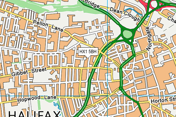 HX1 5BH map - OS VectorMap District (Ordnance Survey) HX1 5BH map - OS VectorMap District (Ordnance Survey)