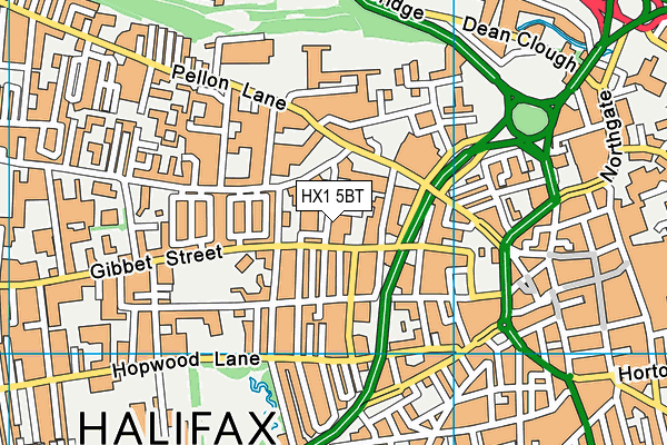 HX1 5BT map - OS VectorMap District (Ordnance Survey) HX1 5BT map - OS VectorMap District (Ordnance Survey)