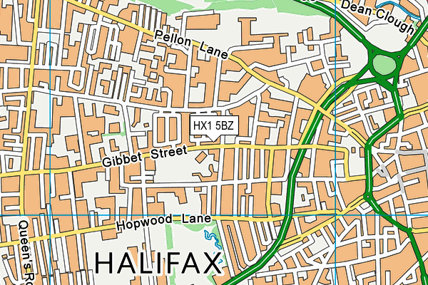 HX1 5BZ map - OS VectorMap District (Ordnance Survey) HX1 5BZ map - OS VectorMap District (Ordnance Survey)
