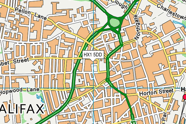 HX1 5DD map - OS VectorMap District (Ordnance Survey) HX1 5DD map - OS VectorMap District (Ordnance Survey)
