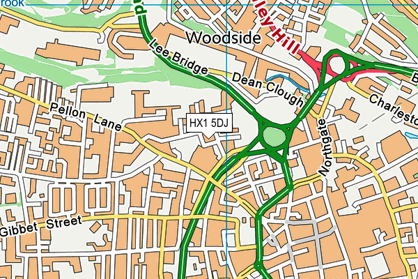 HX1 5DJ map - OS VectorMap District (Ordnance Survey)