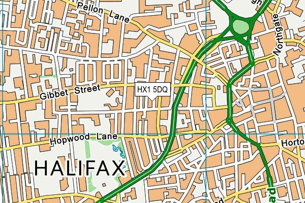 HX1 5DQ map - OS VectorMap District (Ordnance Survey) HX1 5DQ map - OS VectorMap District (Ordnance Survey)