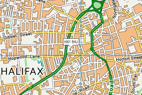 HX1 5HJ map - OS VectorMap District (Ordnance Survey) HX1 5HJ map - OS VectorMap District (Ordnance Survey)