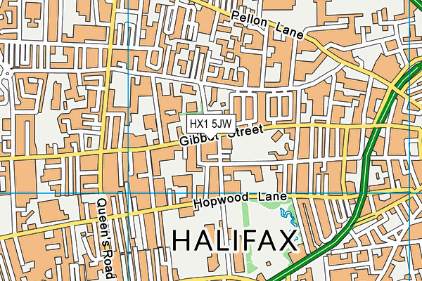 HX1 5JW map - OS VectorMap District (Ordnance Survey) HX1 5JW map - OS VectorMap District (Ordnance Survey)