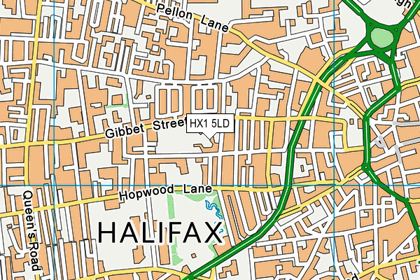 HX1 5LD map - OS VectorMap District (Ordnance Survey) HX1 5LD map - OS VectorMap District (Ordnance Survey)