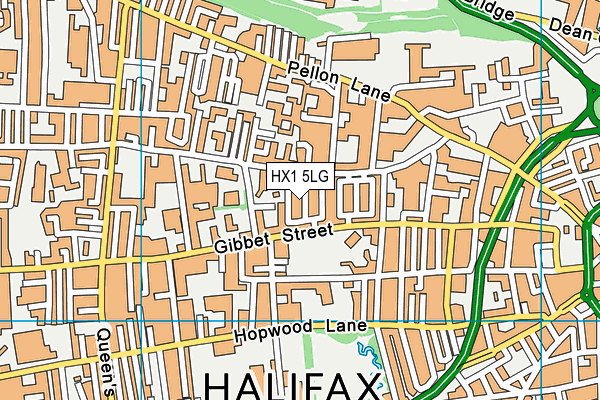 HX1 5LG map - OS VectorMap District (Ordnance Survey) HX1 5LG map - OS VectorMap District (Ordnance Survey)