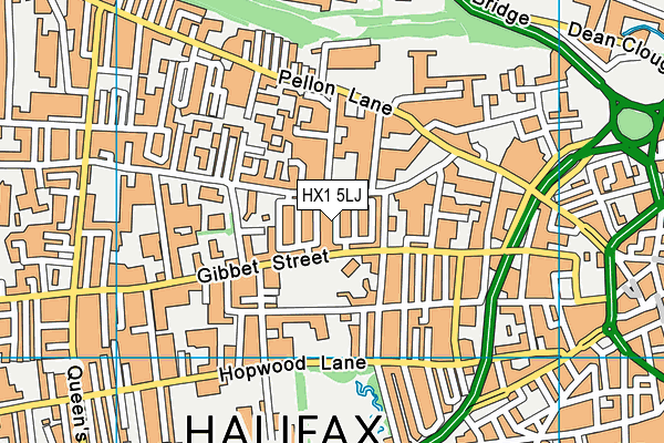 HX1 5LJ map - OS VectorMap District (Ordnance Survey) HX1 5LJ map - OS VectorMap District (Ordnance Survey)