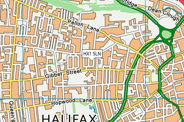 HX1 5LN map - OS VectorMap District (Ordnance Survey) HX1 5LN map - OS VectorMap District (Ordnance Survey)
