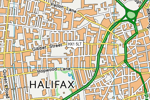 HX1 5LT map - OS VectorMap District (Ordnance Survey) HX1 5LT map - OS VectorMap District (Ordnance Survey)