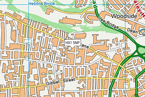 HX1 5NP map - OS VectorMap District (Ordnance Survey) HX1 5NP map - OS VectorMap District (Ordnance Survey)