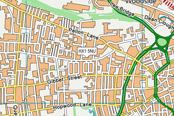 HX1 5NU map - OS VectorMap District (Ordnance Survey) HX1 5NU map - OS VectorMap District (Ordnance Survey)