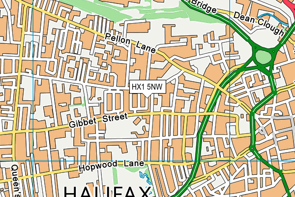 HX1 5NW map - OS VectorMap District (Ordnance Survey) HX1 5NW map - OS VectorMap District (Ordnance Survey)