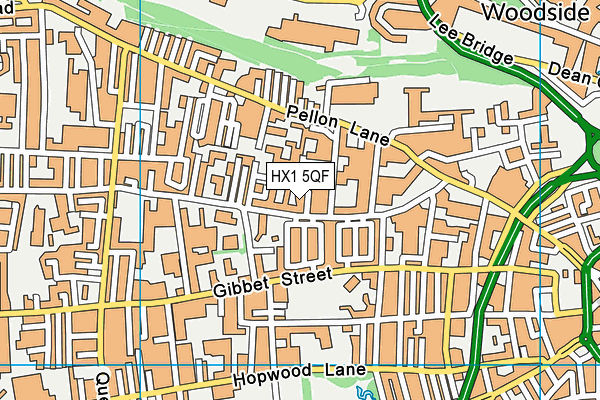 HX1 5QF map - OS VectorMap District (Ordnance Survey) HX1 5QF map - OS VectorMap District (Ordnance Survey)