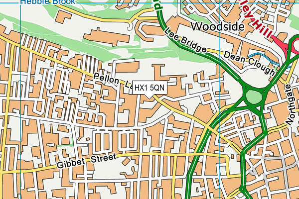 HX1 5QN map - OS VectorMap District (Ordnance Survey)