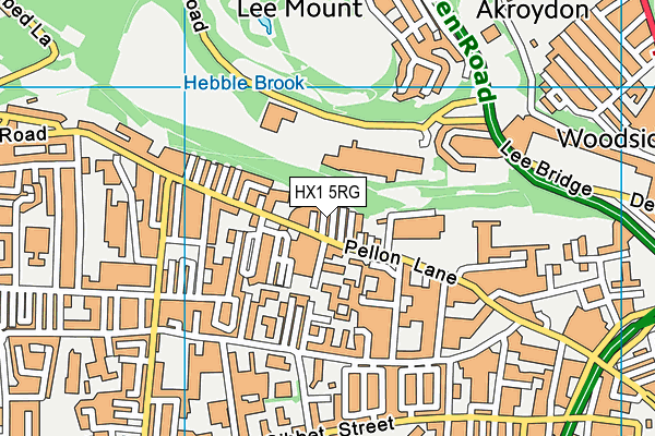 HX1 5RG map - OS VectorMap District (Ordnance Survey) HX1 5RG map - OS VectorMap District (Ordnance Survey)