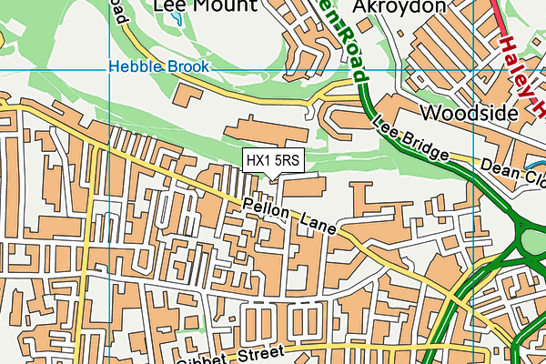 HX1 5RS map - OS VectorMap District (Ordnance Survey)