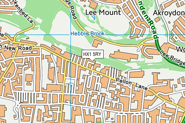 HX1 5RY map - OS VectorMap District (Ordnance Survey) HX1 5RY map - OS VectorMap District (Ordnance Survey)