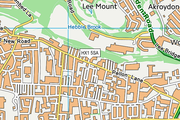 HX1 5SA map - OS VectorMap District (Ordnance Survey) HX1 5SA map - OS VectorMap District (Ordnance Survey)
