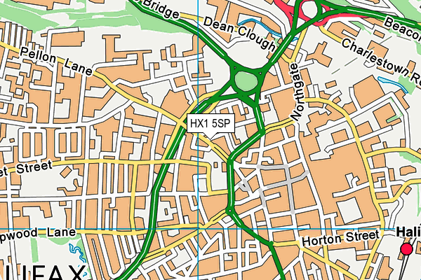 HX1 5SP map - OS VectorMap District (Ordnance Survey) HX1 5SP map - OS VectorMap District (Ordnance Survey)