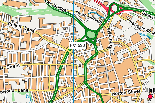 HX1 5SU map - OS VectorMap District (Ordnance Survey)
