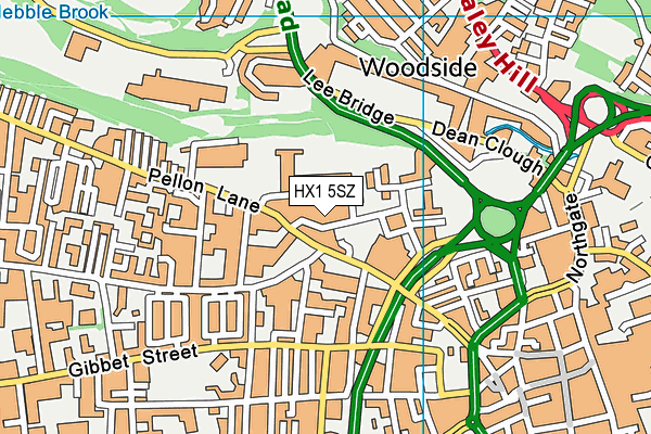 HX1 5SZ map - OS VectorMap District (Ordnance Survey)