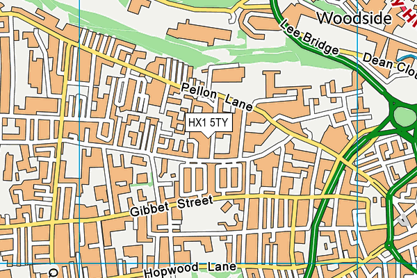 HX1 5TY map - OS VectorMap District (Ordnance Survey) HX1 5TY map - OS VectorMap District (Ordnance Survey)