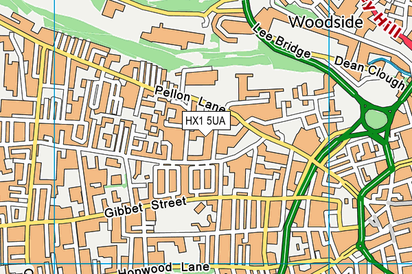 HX1 5UA map - OS VectorMap District (Ordnance Survey) HX1 5UA map - OS VectorMap District (Ordnance Survey)