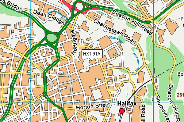 HX1 9TA map - OS VectorMap District (Ordnance Survey) HX1 9TA map - OS VectorMap District (Ordnance Survey)