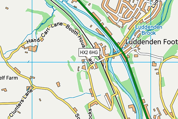 HX2 6HG map - OS VectorMap District (Ordnance Survey) HX2 6HG map - OS VectorMap District (Ordnance Survey)