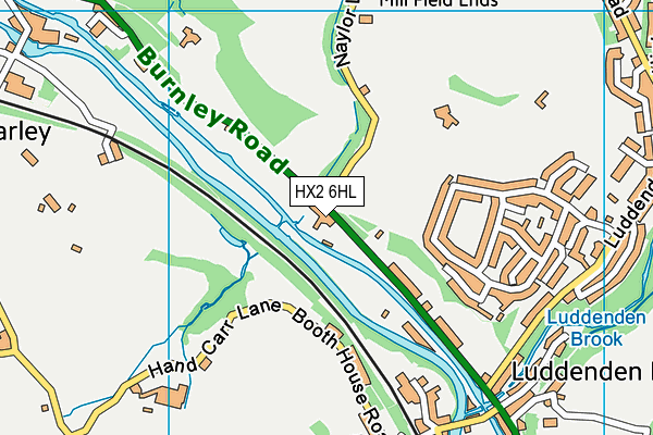 HX2 6HL map - OS VectorMap District (Ordnance Survey) HX2 6HL map - OS VectorMap District (Ordnance Survey)