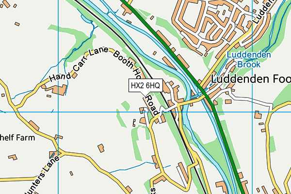 HX2 6HQ map - OS VectorMap District (Ordnance Survey) HX2 6HQ map - OS VectorMap District (Ordnance Survey)