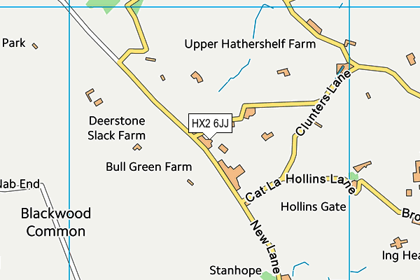 HX2 6JJ map - OS VectorMap District (Ordnance Survey) HX2 6JJ map - OS VectorMap District (Ordnance Survey)