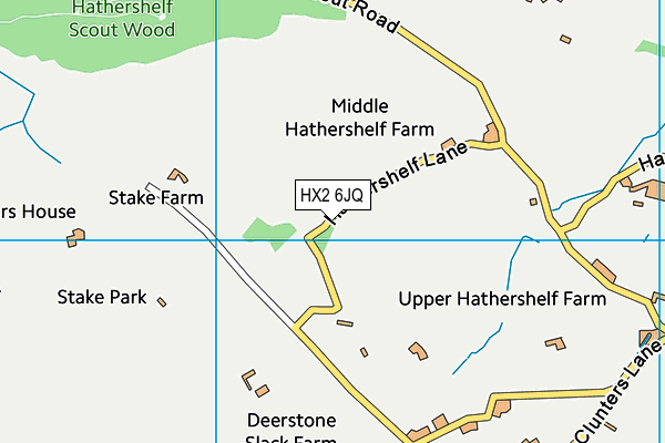 HX2 6JQ map - OS VectorMap District (Ordnance Survey) HX2 6JQ map - OS VectorMap District (Ordnance Survey)