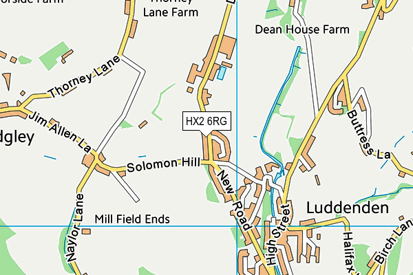 HX2 6RG map - OS VectorMap District (Ordnance Survey) HX2 6RG map - OS VectorMap District (Ordnance Survey)