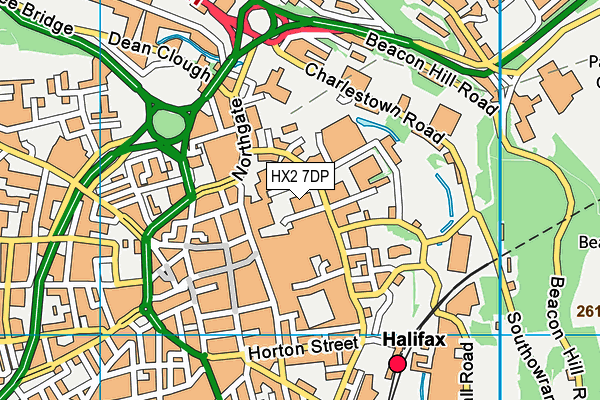HX2 7DP map - OS VectorMap District (Ordnance Survey) HX2 7DP map - OS VectorMap District (Ordnance Survey)