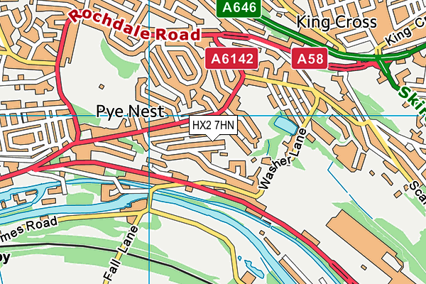 HX2 7HN map - OS VectorMap District (Ordnance Survey) HX2 7HN map - OS VectorMap District (Ordnance Survey)
