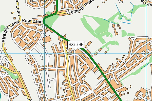 HX2 8HH map - OS VectorMap District (Ordnance Survey) HX2 8HH map - OS VectorMap District (Ordnance Survey)