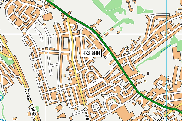 HX2 8HN map - OS VectorMap District (Ordnance Survey) HX2 8HN map - OS VectorMap District (Ordnance Survey)