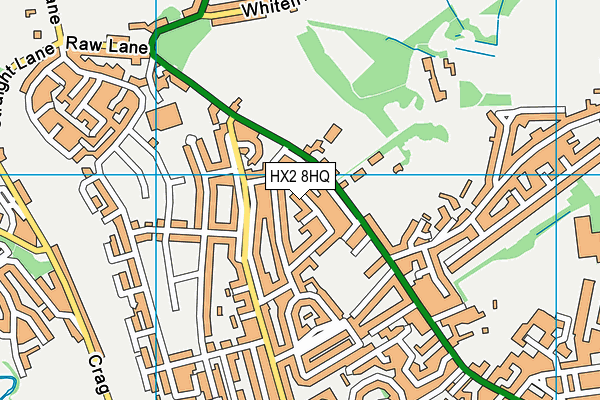 HX2 8HQ map - OS VectorMap District (Ordnance Survey) HX2 8HQ map - OS VectorMap District (Ordnance Survey)