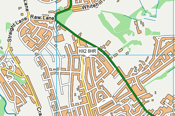 HX2 8HR map - OS VectorMap District (Ordnance Survey) HX2 8HR map - OS VectorMap District (Ordnance Survey)