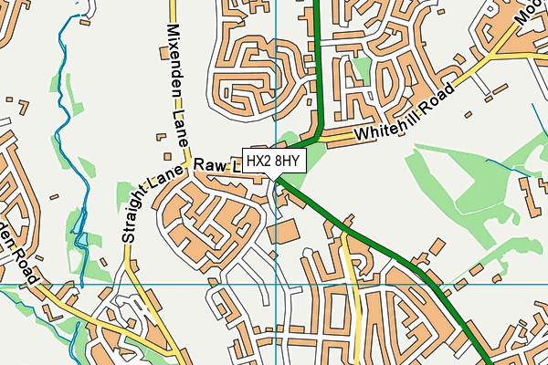 HX2 8HY map - OS VectorMap District (Ordnance Survey) HX2 8HY map - OS VectorMap District (Ordnance Survey)